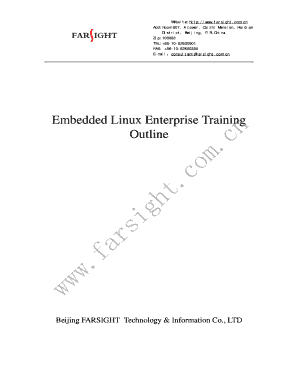 Embedded Linux Course Outline EN V2.2