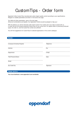 CustomTips Order Form