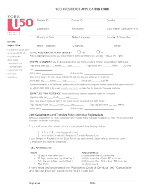 sohoplacement form