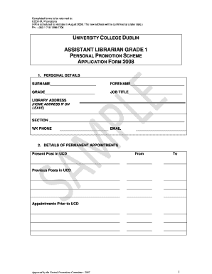 promotion forms