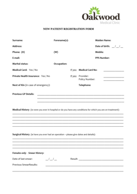 New Patient Registration Form