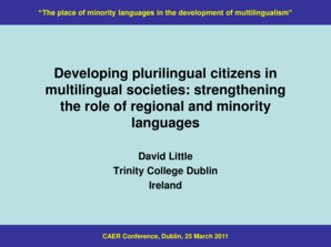 Developing plurilingual citizens in multilingual ... - Gaelscoileanna