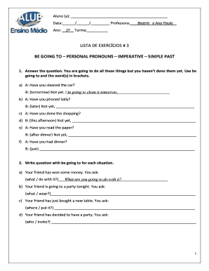 LISTA DE EXERCÍCIOS # 3