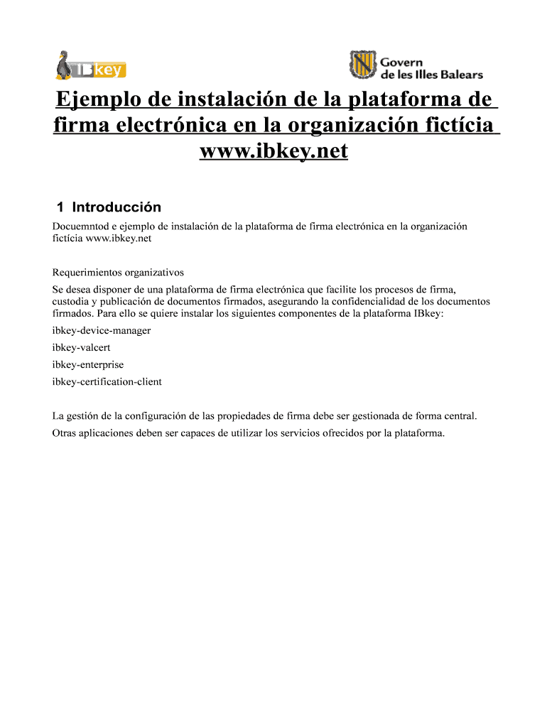 Ejemplo de instalaci n de la plataforma de firma electr nica en la Preview on Page 1