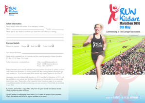 Kildare Marathon 2010 Registration Form