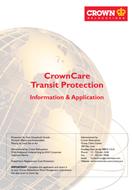 CrownCare Transit Protection Application