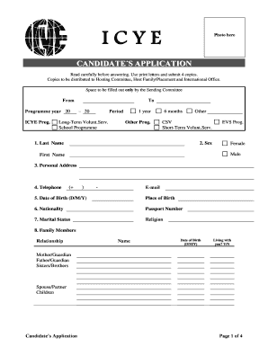Candidate s application - ACVE - acve co
