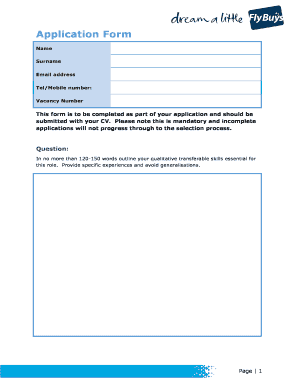 Job Application Form