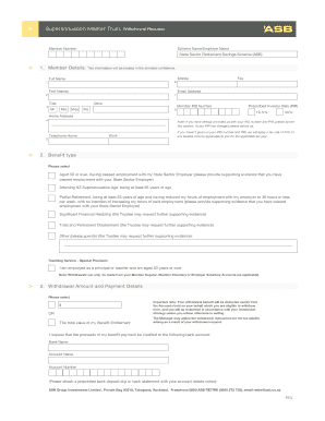Superannuation Master Trust Withdrawal Request Form