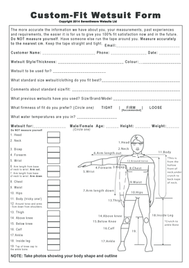 Custom-Fit Wetsuit Form