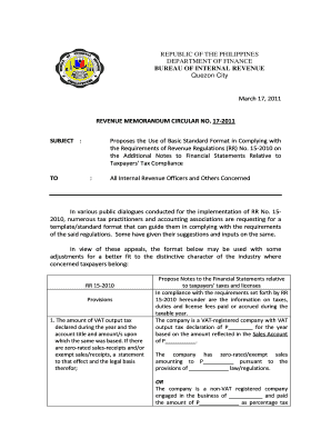 Philippines Tax Compliance Form Template