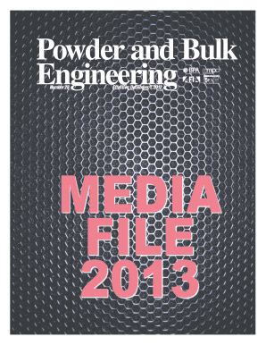 powder and bulk engineering media file form