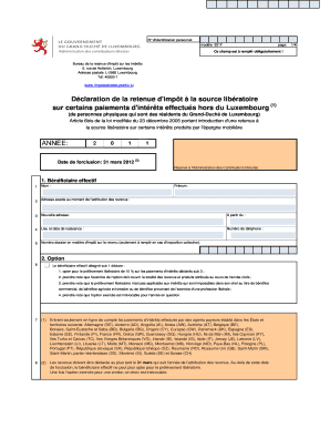 Luxembourg 931F Tax Form 2011