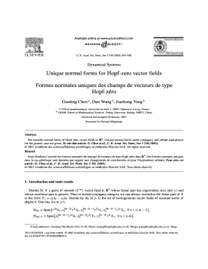 Unique normal forms for Hopf-zero vector fields Formes normales ...