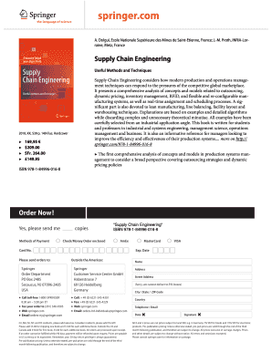Supply Chain Engineering Book Order Form