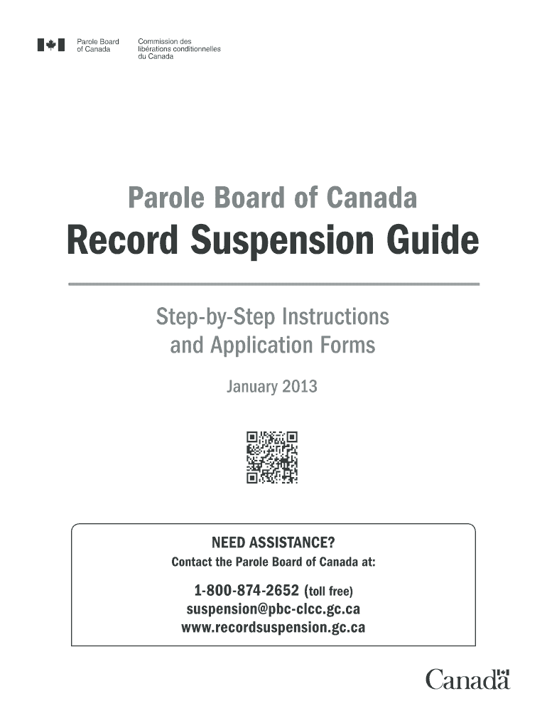 record of suspension 2013 form Preview on Page 1.