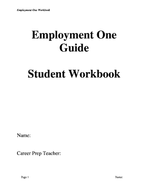 Employment One Workbook