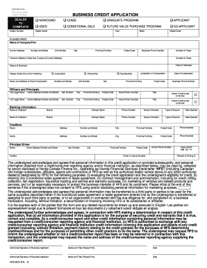 Examples of bill of sale - honda business credit application