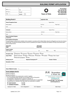 Building Permit Application