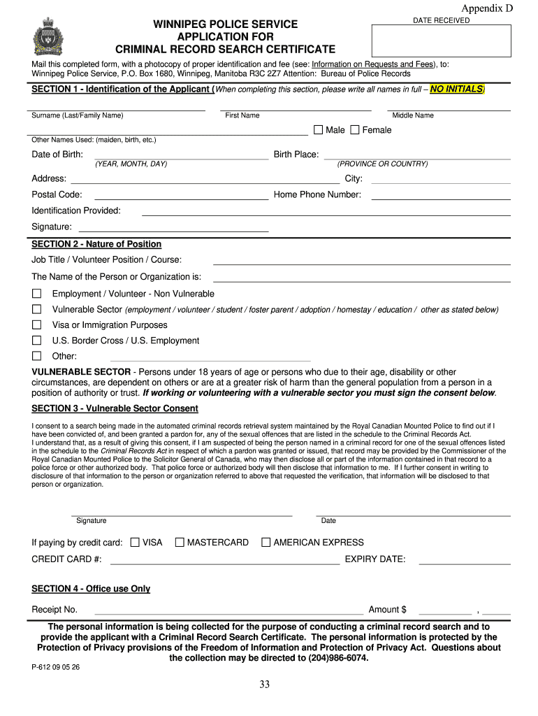 Blank Criminal Record Blank Criminal Record