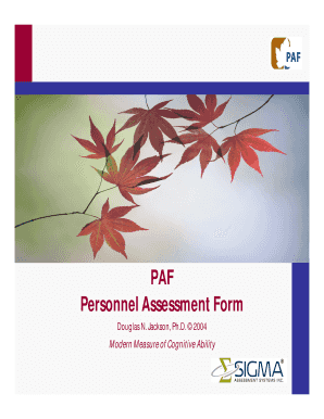 personnel assessment form