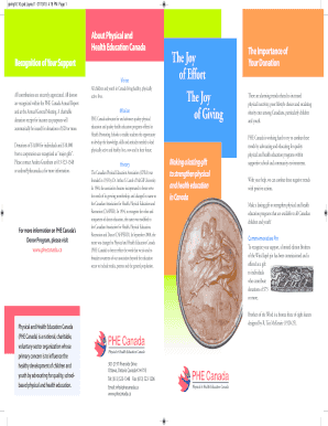 Donation bill book format - Download our printable PDF donation form - PHE Canada