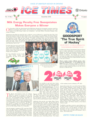 Milk Energy Penalty Free Sweepstakes Entry Form