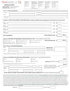 Visa Application Form