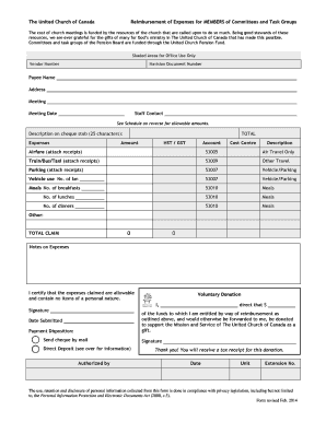 Expense Reimbursement Form Fill Online Printable Fillable Blank Pdffiller