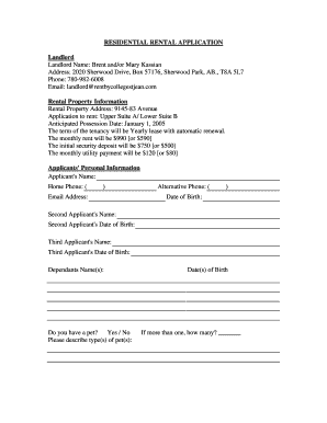 coldwell banker residential rental application form california