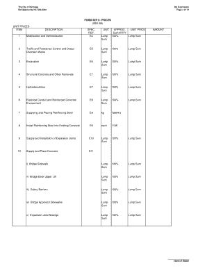 city of winnipeg addendum template form