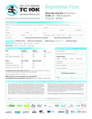 TC 10K Registration Form