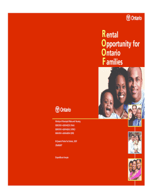 Rental Opportunity for Ontario Families Application