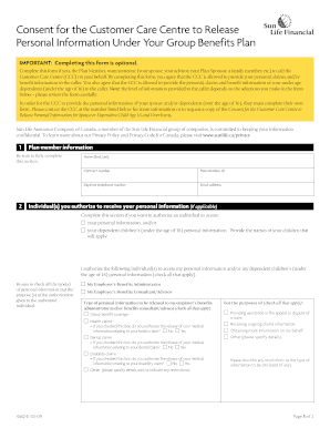 Consent for Customer Care Release