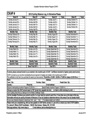 Temperature record sheet templates - cycle log forms