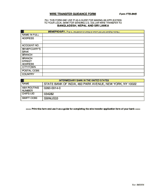 fts form