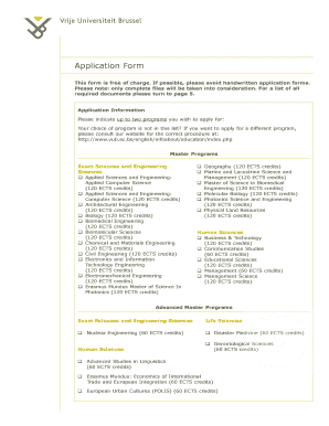 Non-EEA Student Application Form