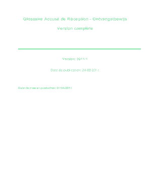 Formulaire Accusé de Réception