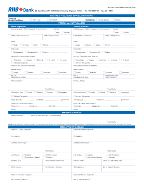 Finance documents pdf - rhb bank draft form