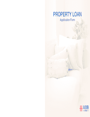 UOB Property Loan Application Form