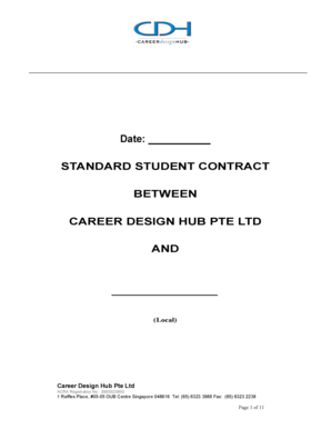 Standard Student Contract