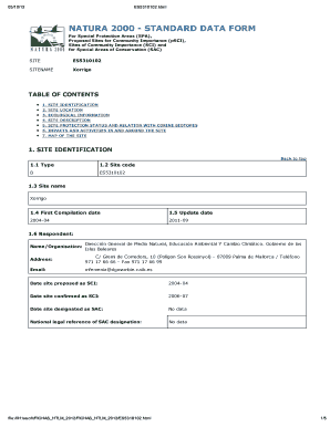 SITE IDENTIFICATION