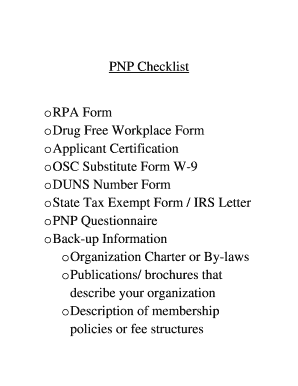 Request for Public Assistance Form