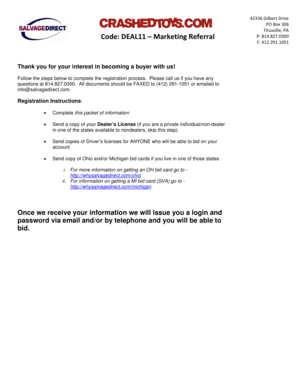 Buyer Registration Kit