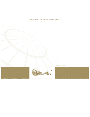 Meridian Clear Insurance Application