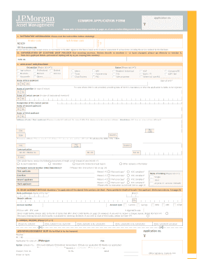 JPMorgan Mutual Fund Application Form