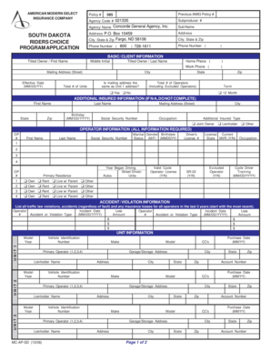 American Modern Select Insurance Application