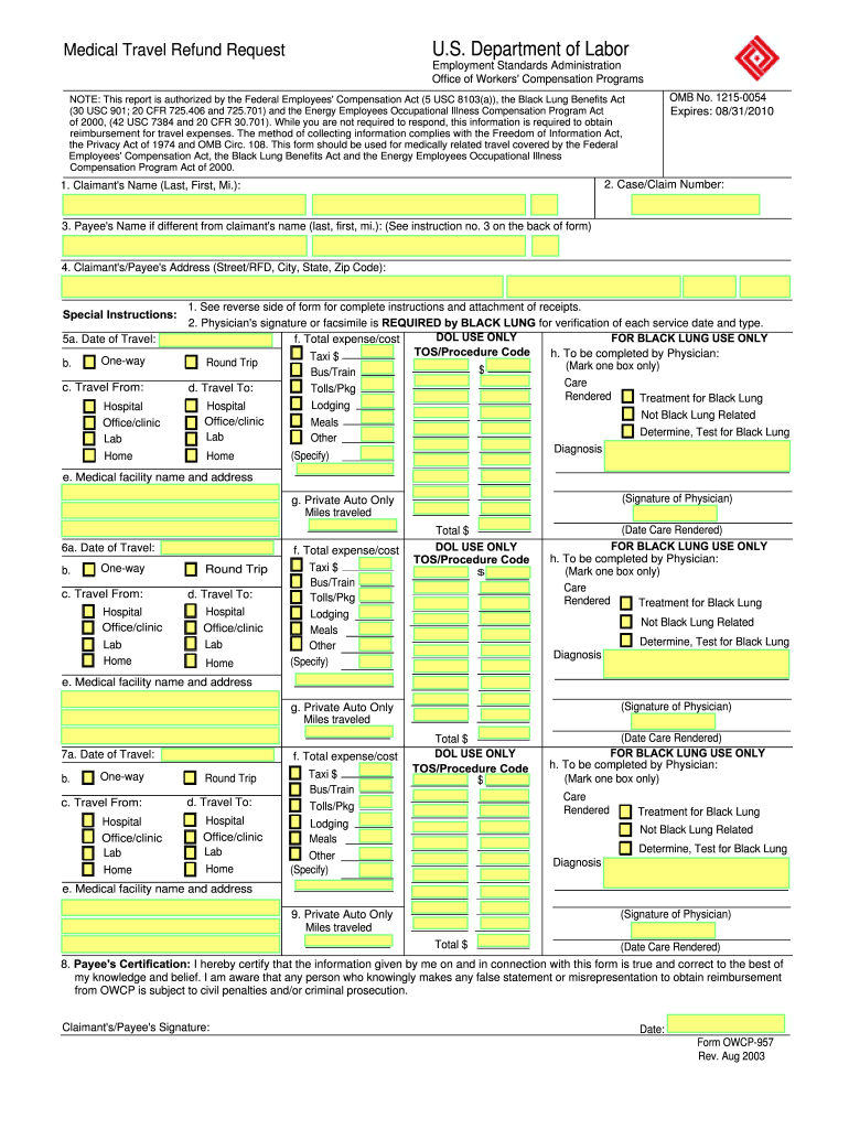 travel refund request form Preview on Page 1