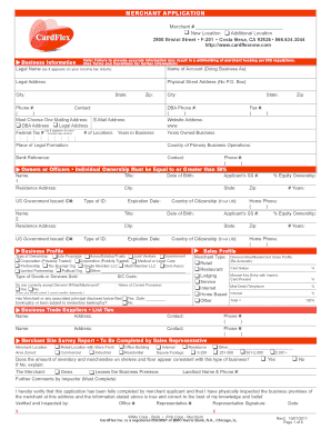 Merchant Application Form