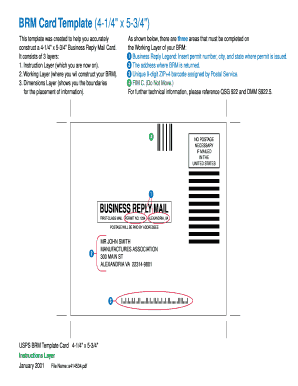 Nsnp 100 form download - usps brm template #8 58 form